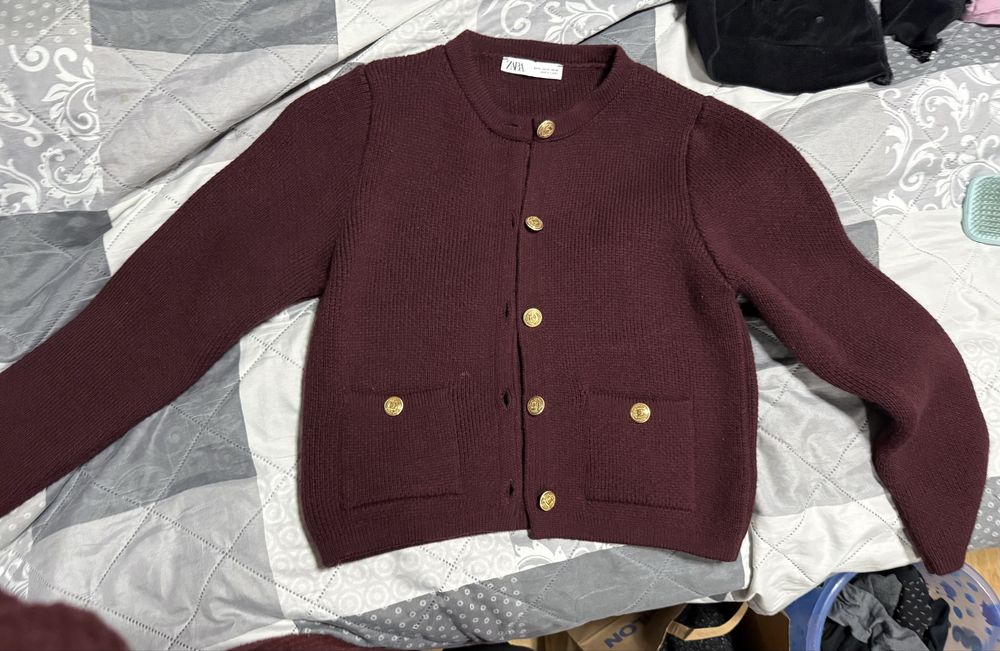 Жилетка Zara в бордо