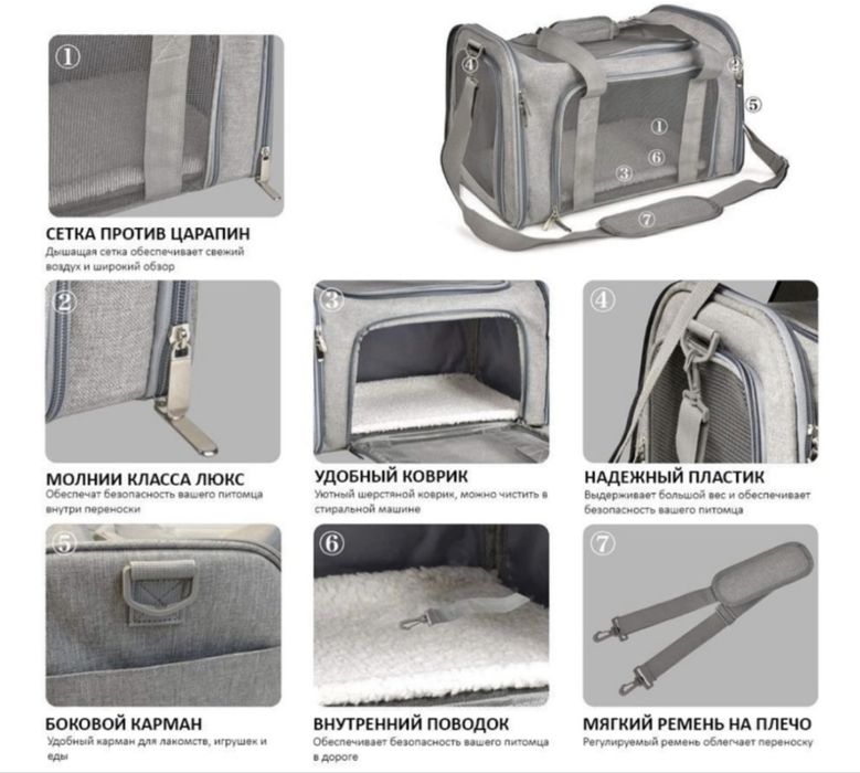 Сумка переноска для животных (новый)