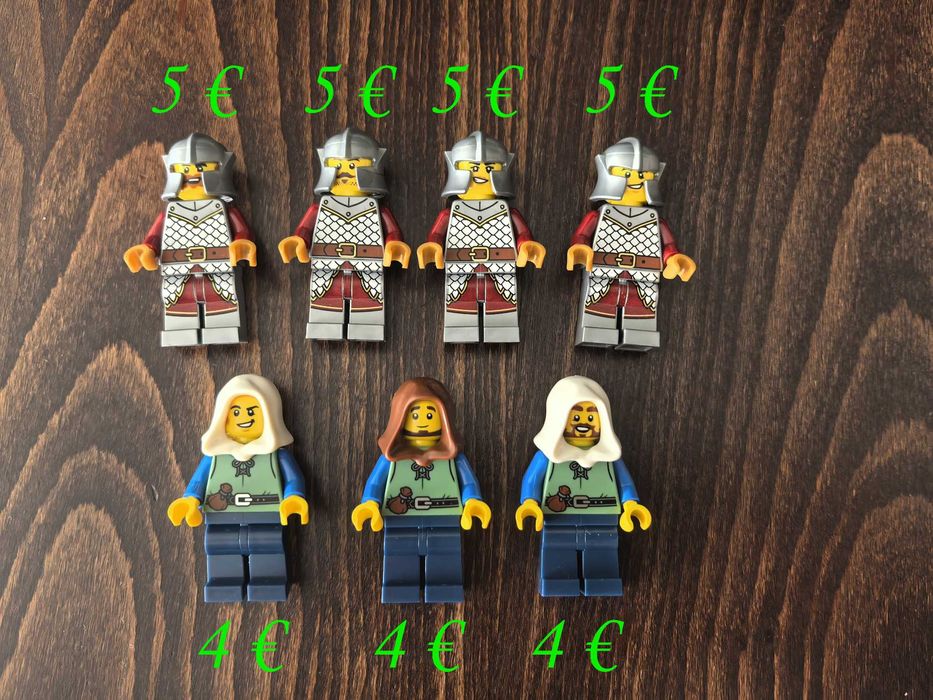 LEGO минифигурки рицар пират сокол вълк форестмен
