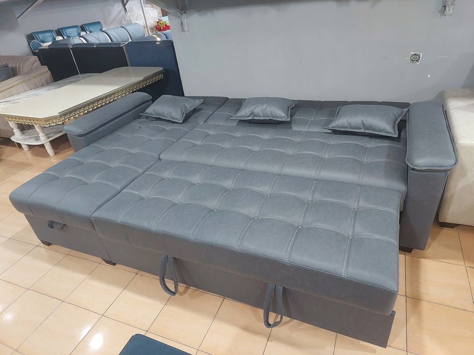 Хай тек угловой диван (Капот)