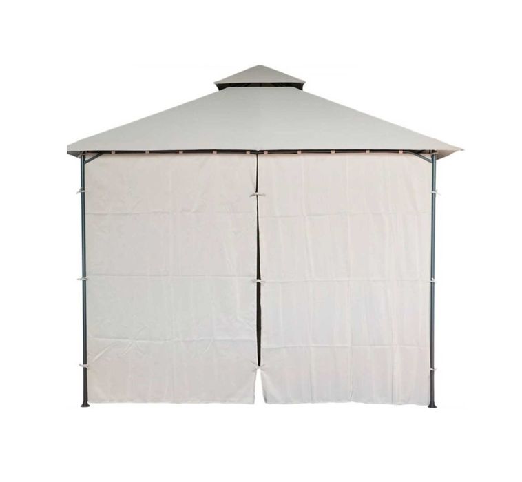 Pavilion Foisor CORT Evenimente Gradina Curte Terasa Maro Bej + Pereti Dimensiuni 3 x 3 x 2.8 metri Modern Umbrire Livrare GRATUITA