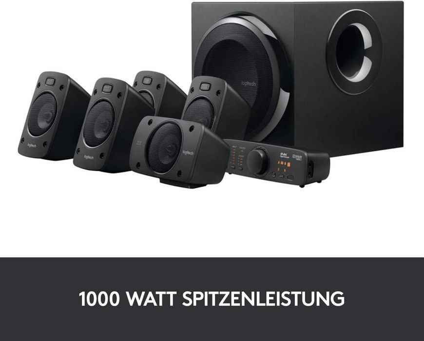 Нова Домашна Аудио Система Компютърни Тонколони Logitech - Z906, 5.1, 2 години Гаранция