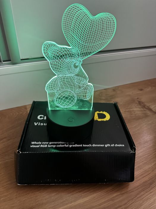 3D Led лампа с батерии