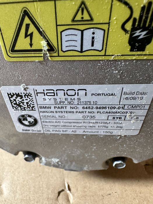 Compresor AC  BMW X1 F48 X2 F39 F45 F46 i8 F60 !