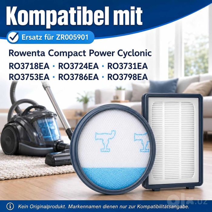 Фильтры для пылесоса Rowenta, Moulinex или Tefal
