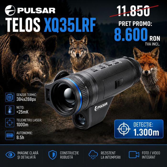 Camera cu termoviziune PULSAR TELOS XQ35LRF
