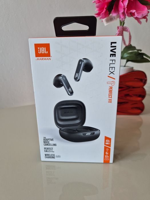 Casti JBL Live Flex , Signature Sound, Spatial surround, Noi  Sigilate