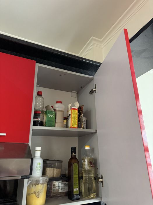 Кухонная мебель красная