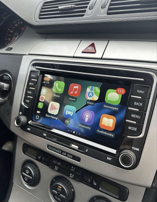Navigatie Carplay 4GB Android Auto Volkswagen VW Skoda Waze Youtube