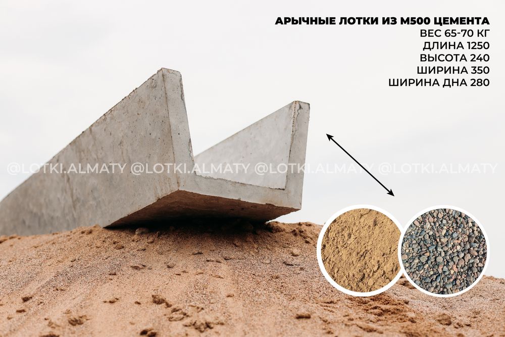 Лоток арычный бетонный