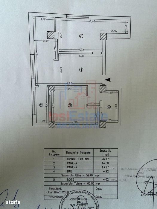 Apartament 3 camere Copou
