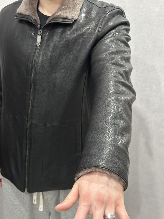 Кожанная дубленка