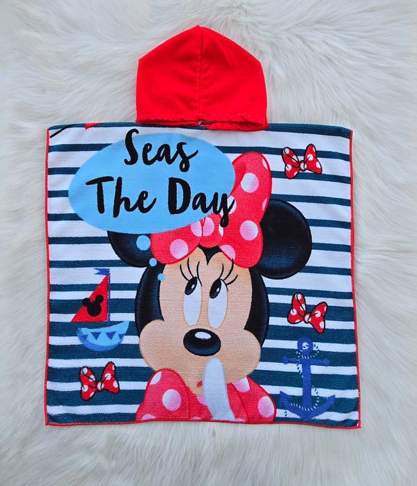 Детско пончо за плаж Мини Маус 3-6 години