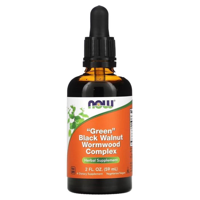 Комплекс Полыни, незрелого Черного ореха и гвоздики NOW Green Black Wa