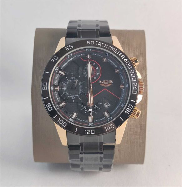 Ceas casual analogic Lige Dream 1853 negru business rezistent la apa