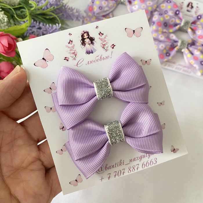 Бантики для девочек с раскраской, подарки