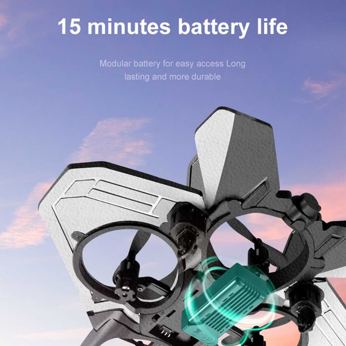 RC самолет дрон V17. Удароустойчив, каскадьорски самолет с дистанцинно