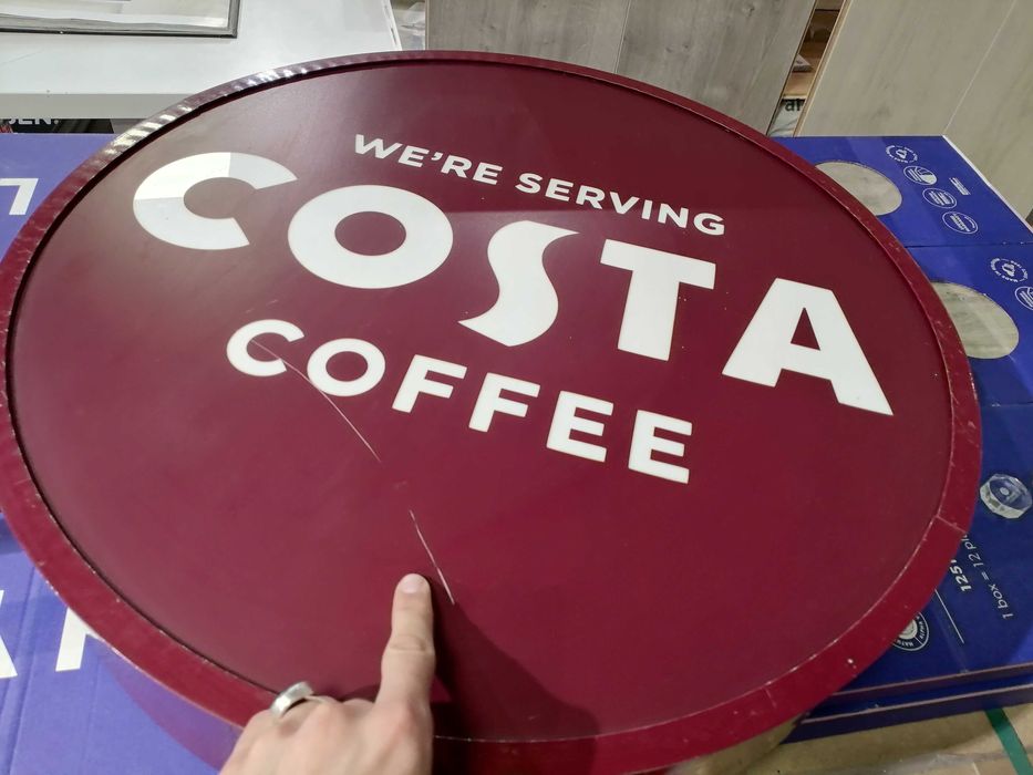 Semn publicitar Costa Coffee original