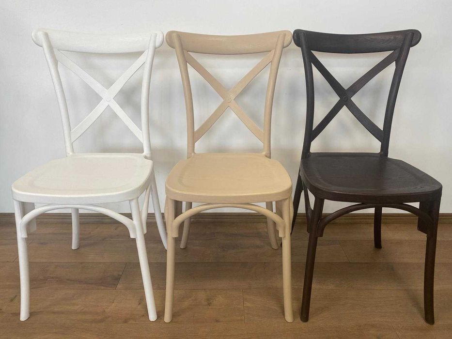 Scaune aspect lemn HoReCa, evenimente,restaurant Crossback Pilgrim