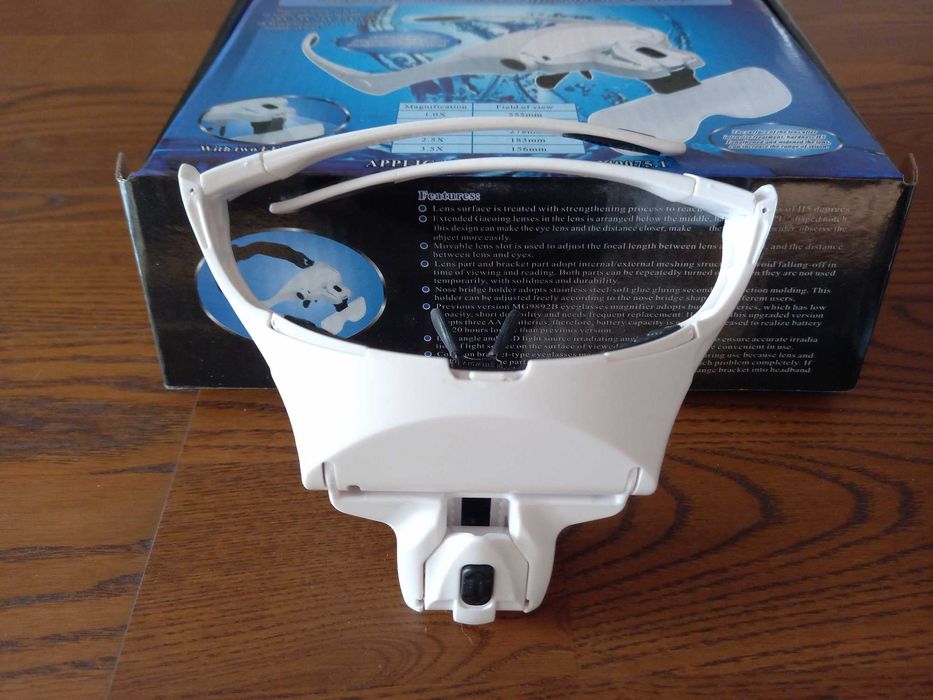 Ochelari bijutier cu iluminare led,ceasornicar,gravura,etc