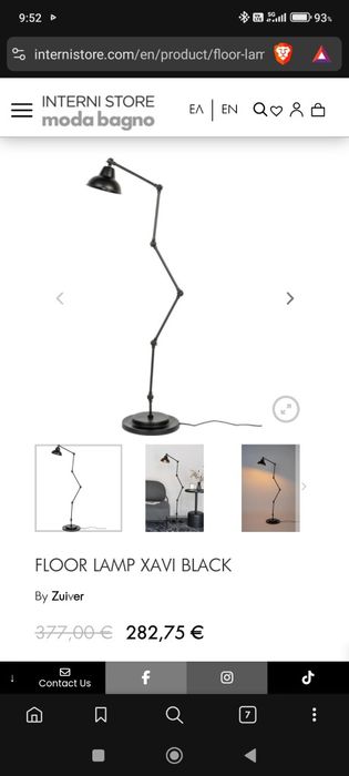 Lampadar   Vloerlamp White label si Fokus home collection