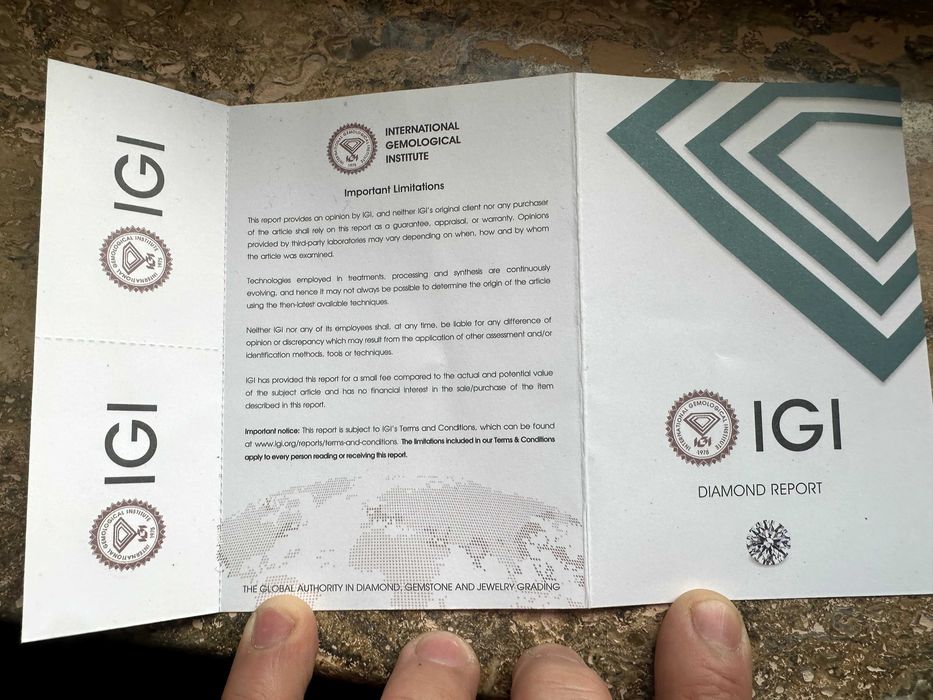 Inel Logodnă SIGILAT Diamant Adevărat 0.5ct Firesc Rose Gold CERTIFICAT! - nefolosit