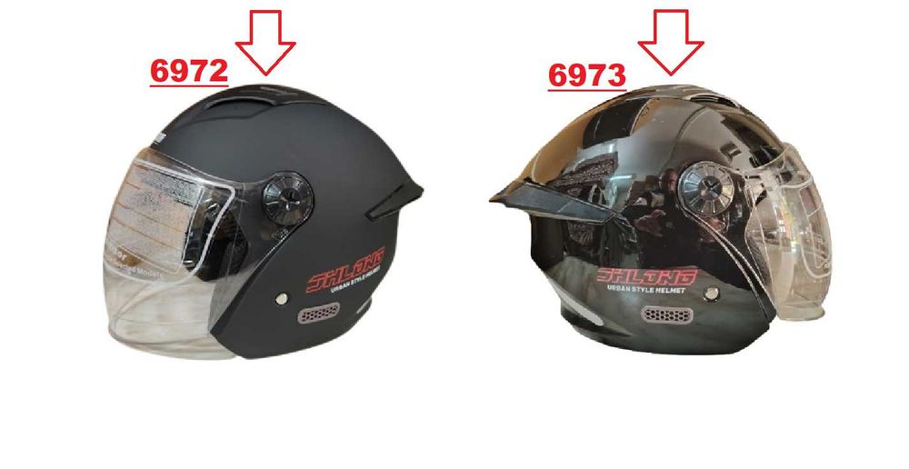 Каска за Мотор/Скутер/АТВ Черна Мат/Лак