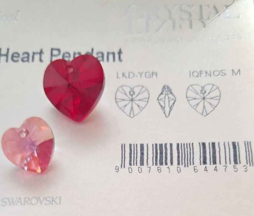 Swarovski Elements кристални сърца