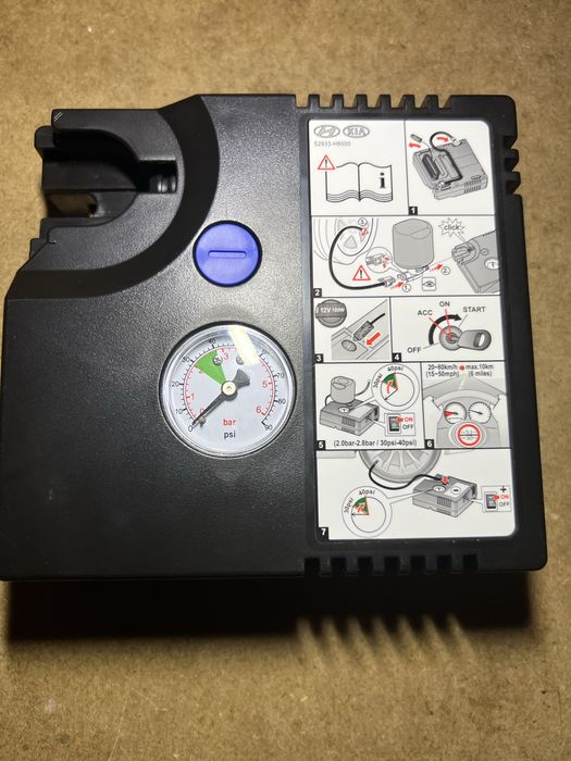 ОРИГИНАЛЕН заводски компресор за гуми, компресор за кола и джип