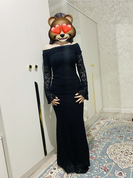 платье вечернее, черный