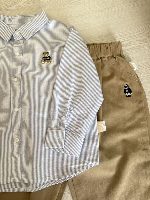 Рубашка и брюки из качкственного хлопка для мальчиков