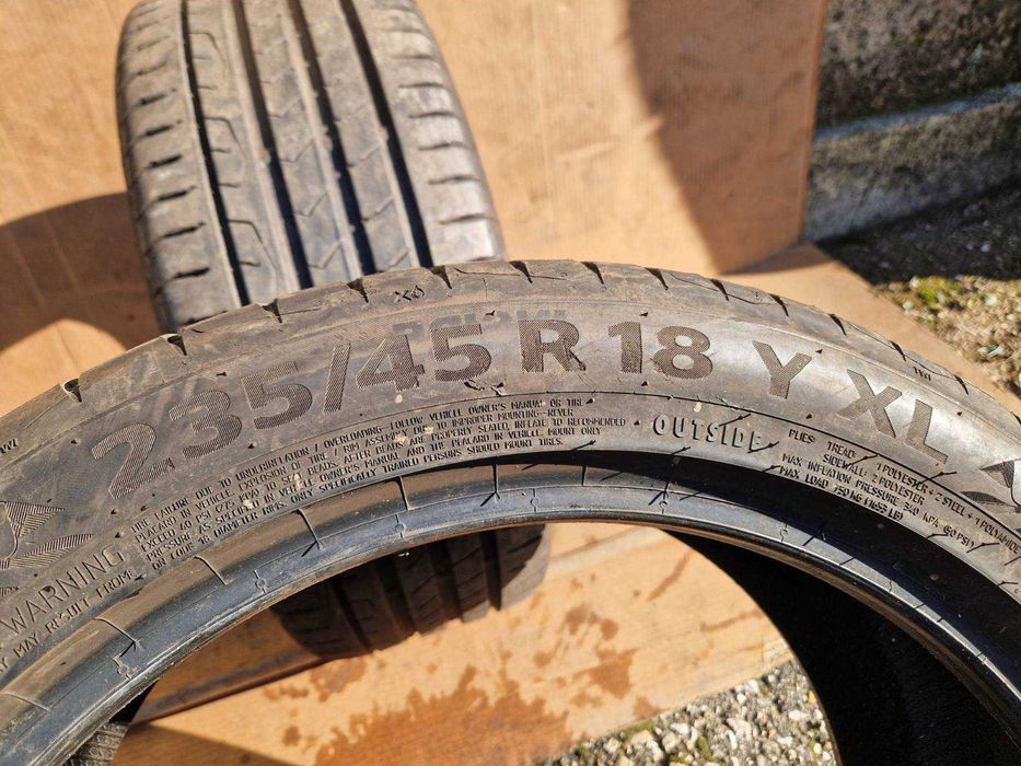 2 Continental R18 235/45 Летни гуми  DOT0724