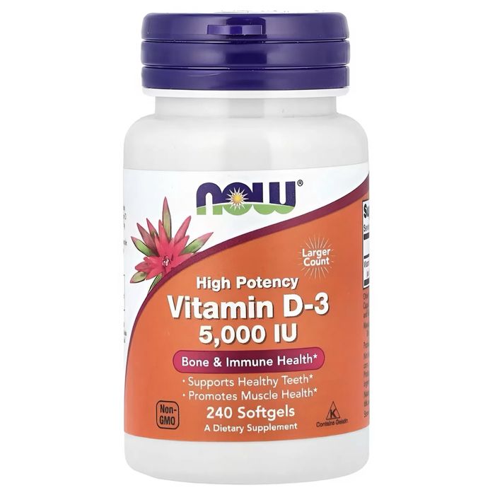 Vitamin D-3 5000 IU Softgels 240, Витамин Д3 5000 капсул 240 Америка
