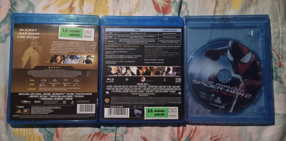 Filme BluRay Spiderman, Batman, James Bond