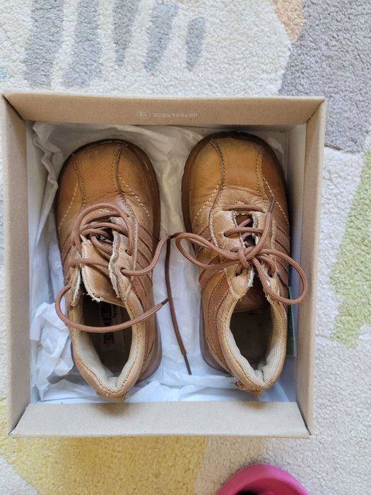 Pantofi piele, copii, marimea 27