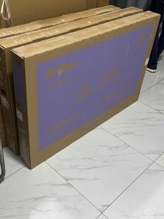 Телевизор ZIFFLER 55 4K QLER 120hz Google TV голосовое управления есть