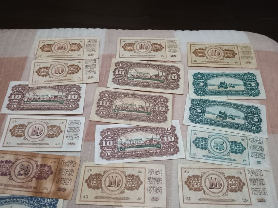 Bancnote vechi fosta Iugoslavie