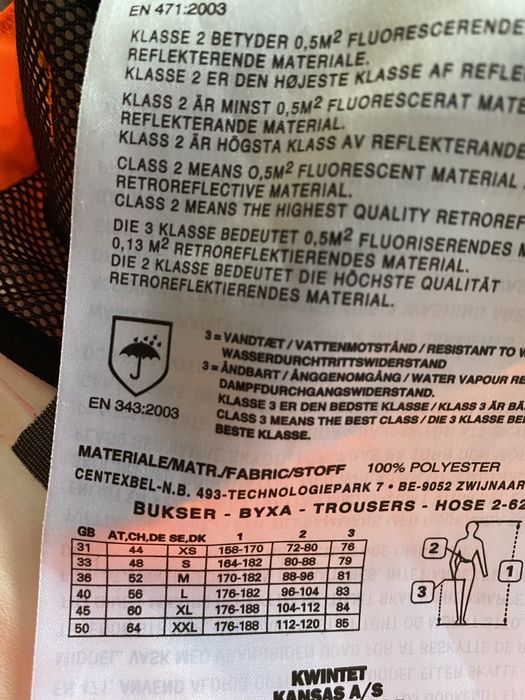 Pantaloni Kansas HI VIS EN 471 GORE TEX  L-XL impermeabil