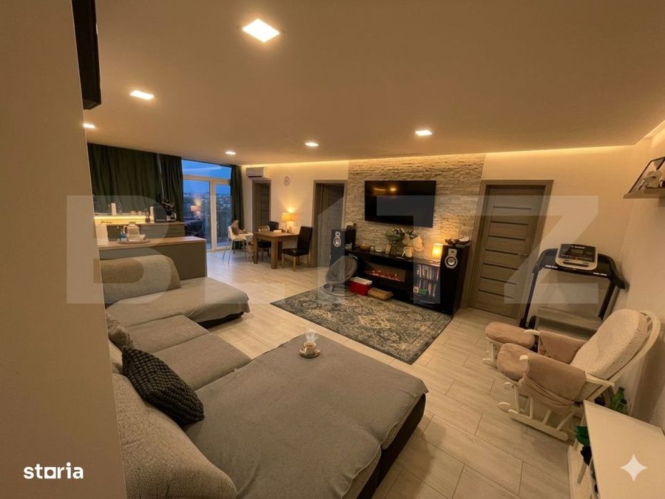 Apartament cu 3 camere, 82 mp, terasa de 21 mp, Sannicoara, complex Es
