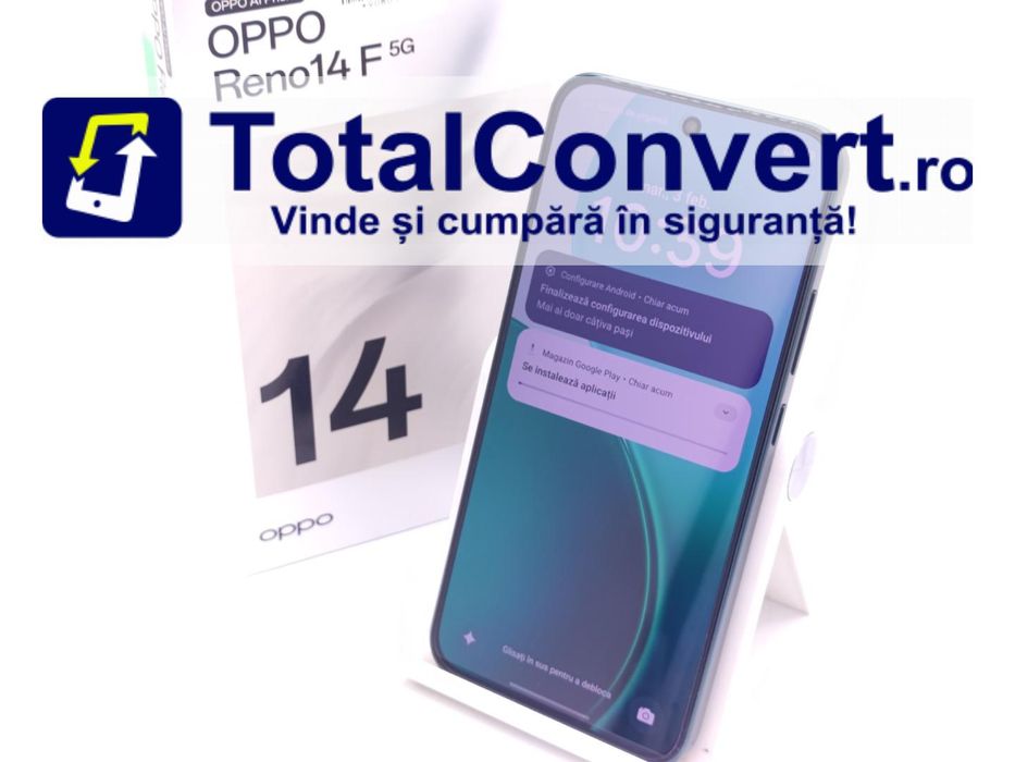 Oppo Reno14 F 256GB Luminouse Green 8GB, Garantie 24 luni | #D90803
