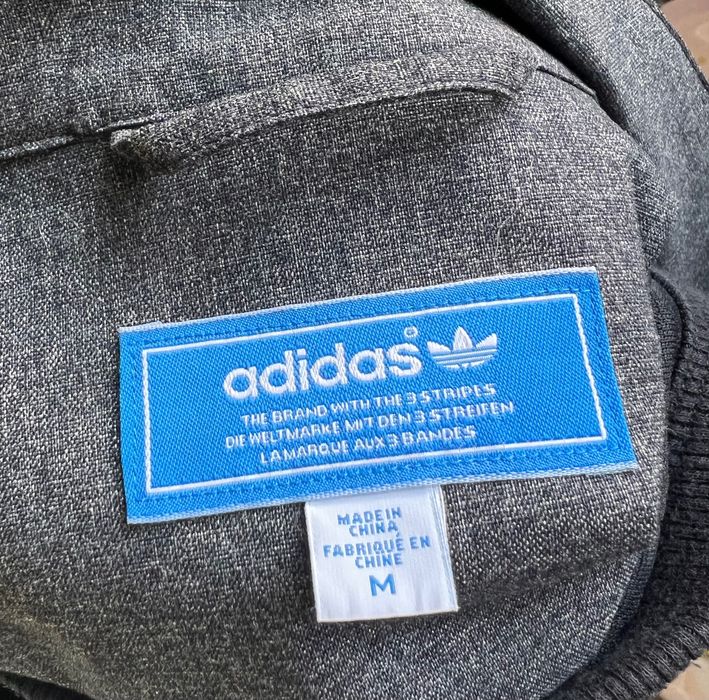 Adidas Jacket Mens M Grey Convertible Full Zip Utility Pocket