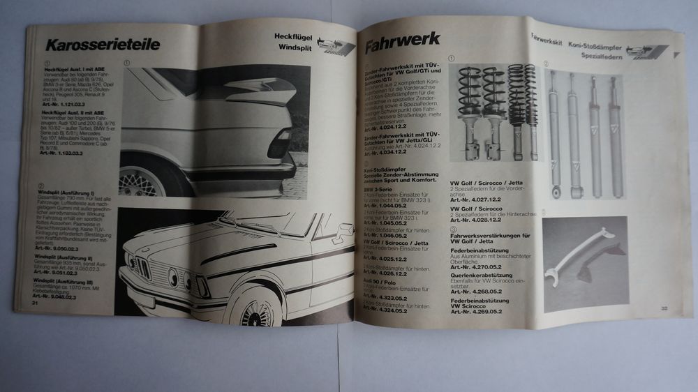 ZENDER Спойлер BMW 5 E28   Rear Boot Spoiler Original