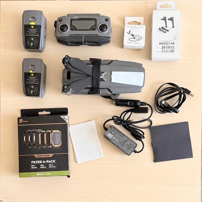 Dronă DJI Mavic 2 Pro + FLY COMBO – 3 baterii, controller, filtre ND