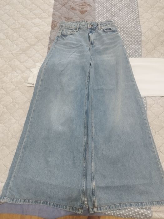 Заглавие: Дънки Zara Wide-Leg / Размер S