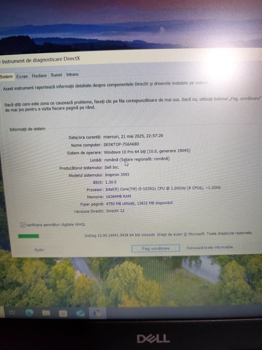 Dell Inspiron 3593 i5 gen10, 16gb ,nvidia mx230