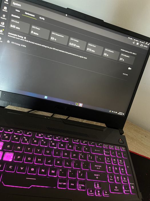 Laptop ASUS TUF F15 – i5-10300H, GTX 1650 Ti, 16GB RAM, 1.25TB SSD