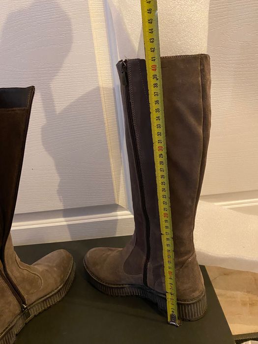 Нови дамски ботуши от естествен велур -37 номер