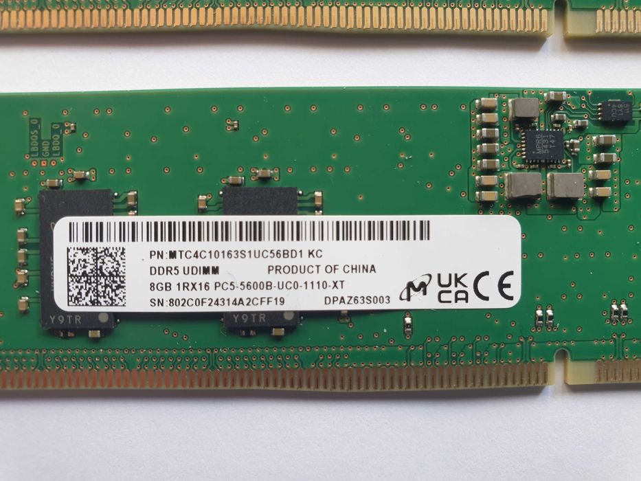 RAM DDR5 Micron 16GB(2x8GB) 5600MHz