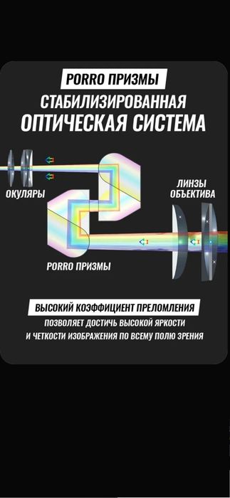 Бинокль профессиональный туристический сверхмощный 42км