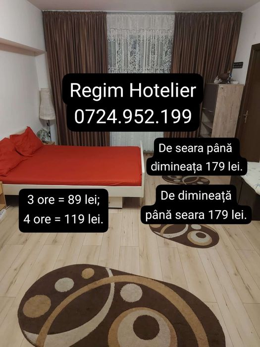 3 ore = 89 lei; 12 ore 179 lei Regim Hotelier-Militari Rezident